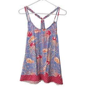 Tackle & Tides Womens Spaghetti Strap Cross Back Summer Top Sz‎ M